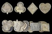 20 BRASS TRUMP MARKERS IN SHAP