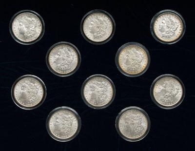 20 BU Morgan silver dollars: 16