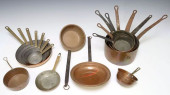 (20) CONTINENTAL COPPER PANS &
