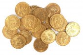 20 FRANCE GOLD COINS (20F) 20
