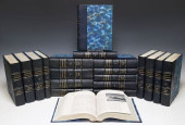 (20) FRENCH LEATHER-BOUND LIBR
