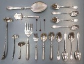 20) FRENCH STERLING, SILVER PL