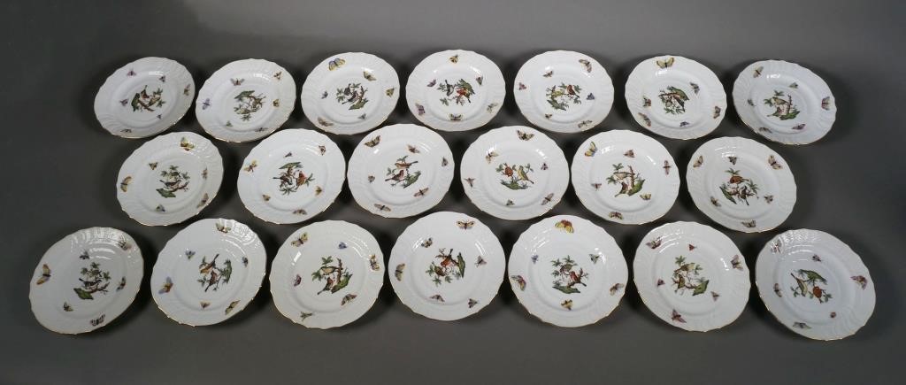 20 HEREND ROTHSCHILD BIRD BREAD AND