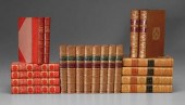 20 leather-bound books: two vo