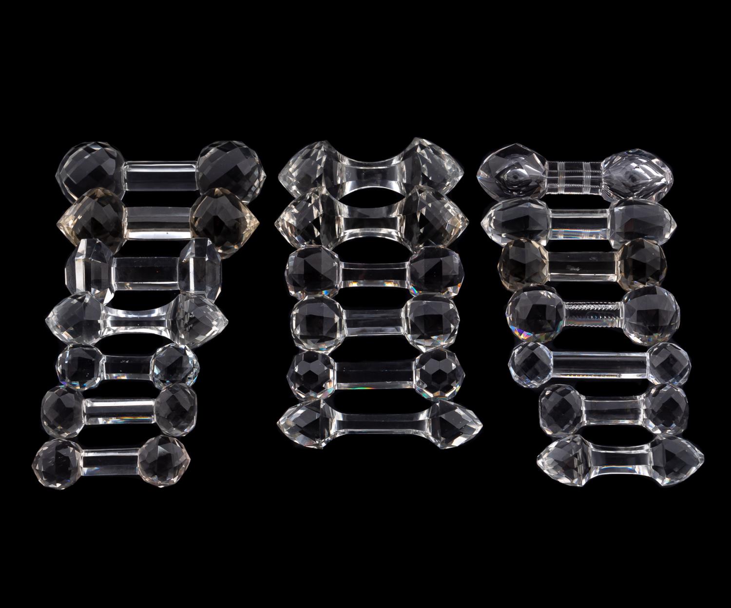 20 MISC. FACETED CRYSTAL KNIFE