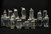 20 PC. GLASS STEIN COLLECTION: