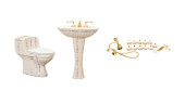 20 PC PORCHER FLORAL SINK, TOI