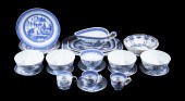 (20 PCS) CHINESE BLUE & WHITE