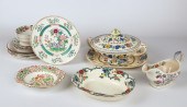 (20) Pcs floral porcelain dinn