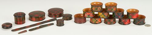 20 PCS TARTANWARE, INCL. NAPKIN