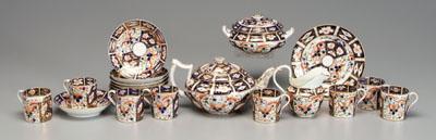 20-piece Derby tea service: teapot,