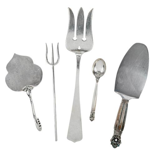 20 PIECES STERLING FLATWARE20th