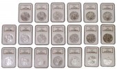 (20) SILVER EAGLE COIN SET, 19