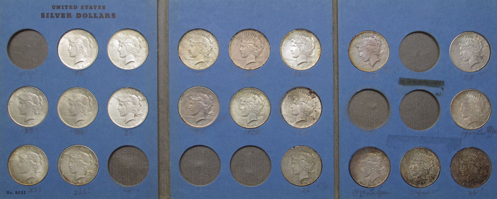 20 US SILVER PEACE DOLLARS
