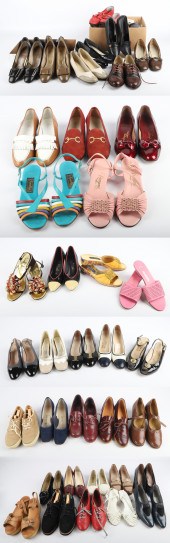 (20)+ Vintage shoe grouping to