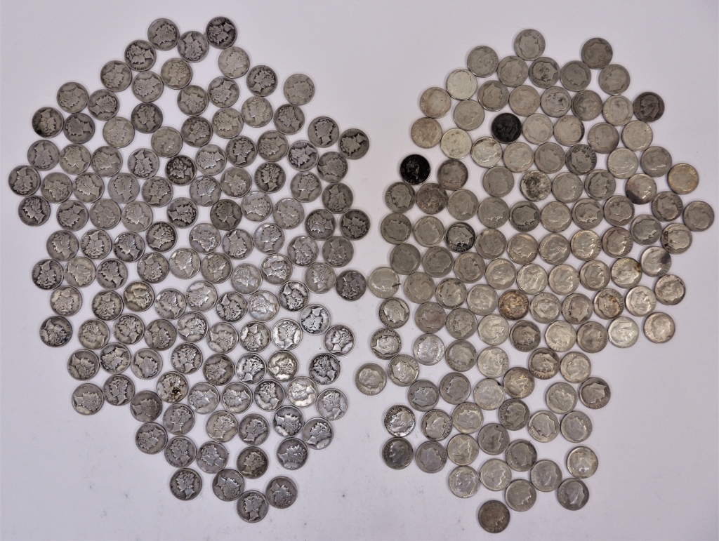 200+ UNITED STATES SILVER DIMES