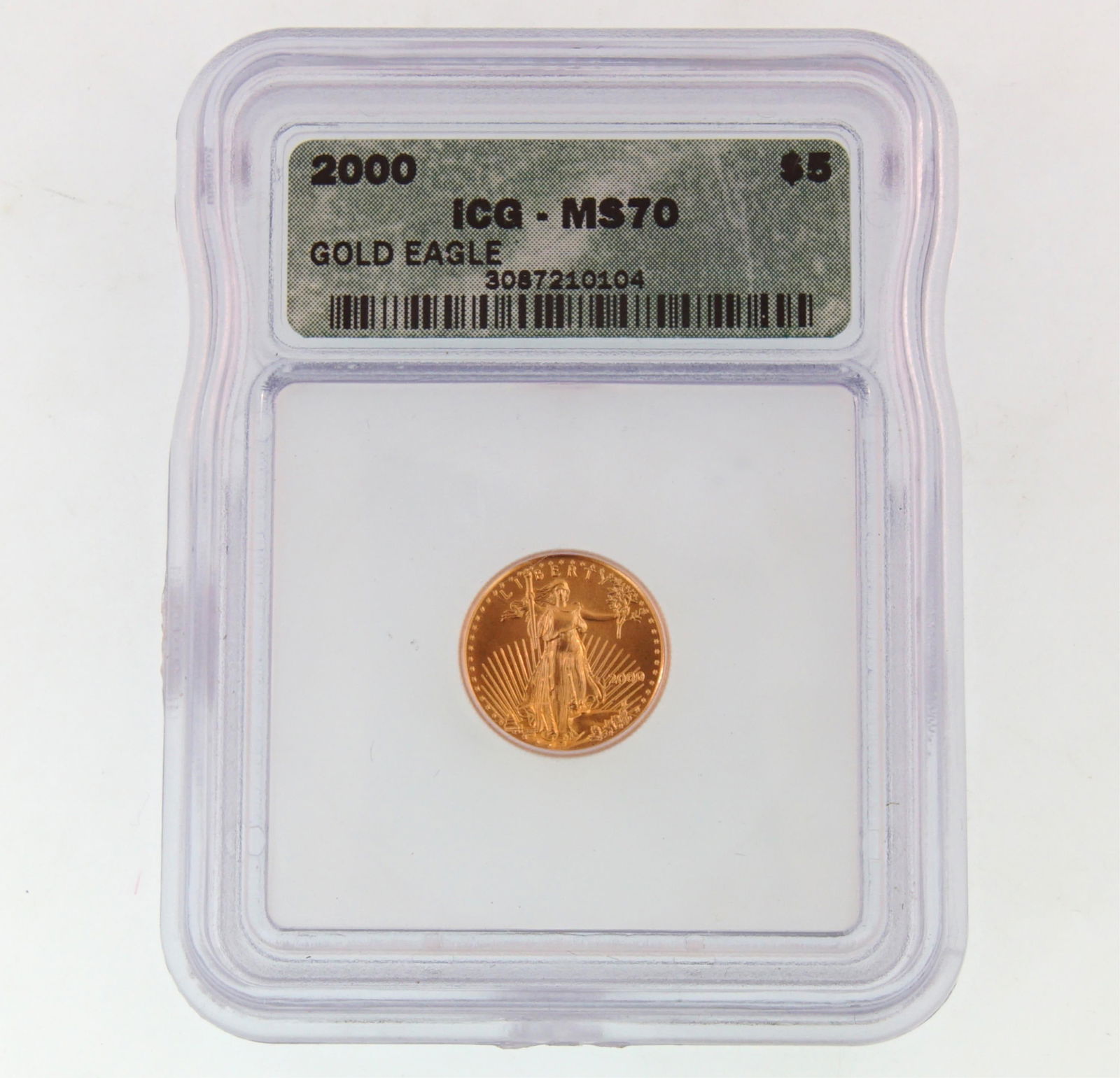 2000 $5 ICG MS-70 GOLD EAGLE COIN