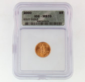 2000 $5 ICG MS-70 GOLD EAGLE C