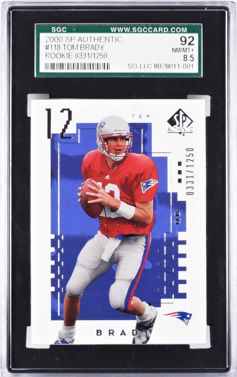 2000 SP AUTHENTIC #118 TOM BRADY RC