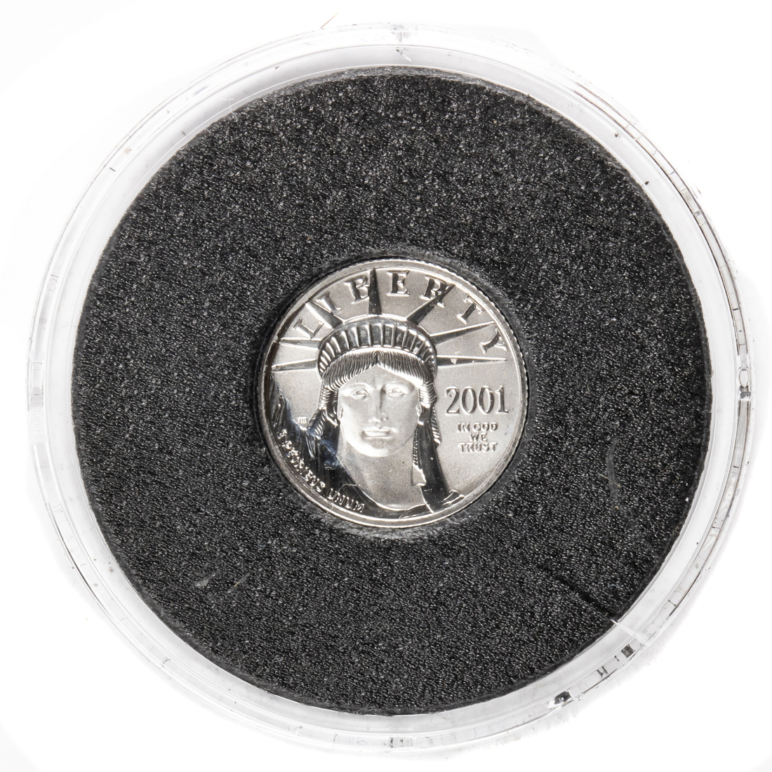 2001 $10 USA PLATINUM 1/10 OZT