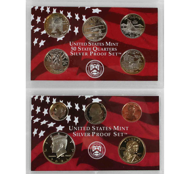 2001 Silver proof set
