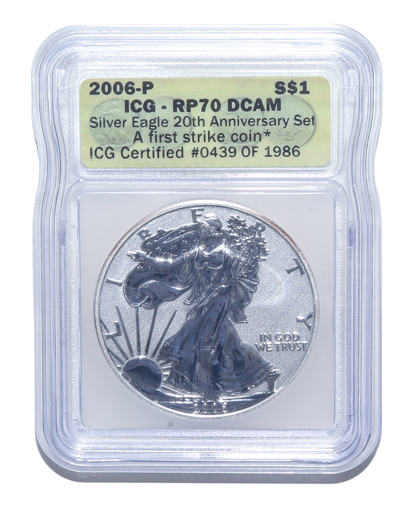 2006-P SILVER EAGLE ICG REVERSE