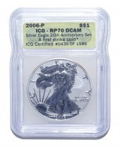 2006-P SILVER EAGLE ICG REVERS