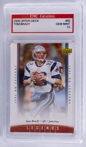 2006 UPPER DECK TOM BRADY FOOT