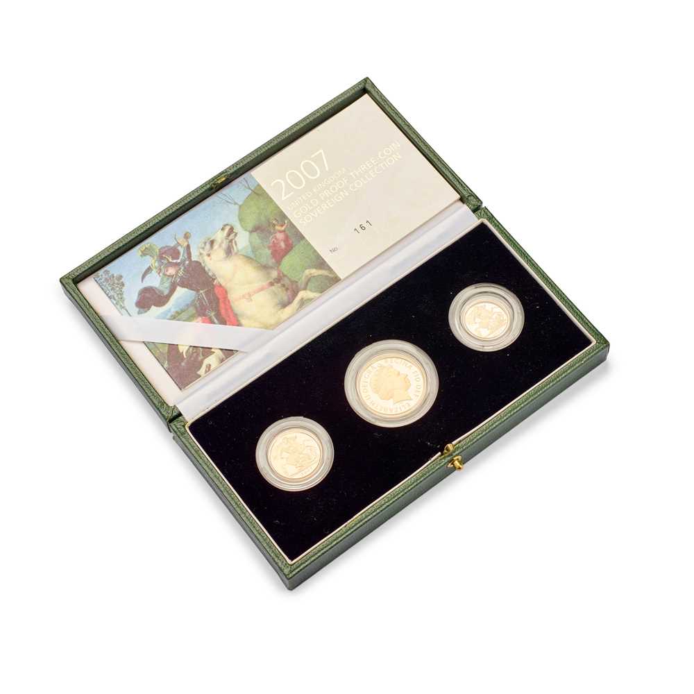 2007 GOLD PROOF THREE COIN
