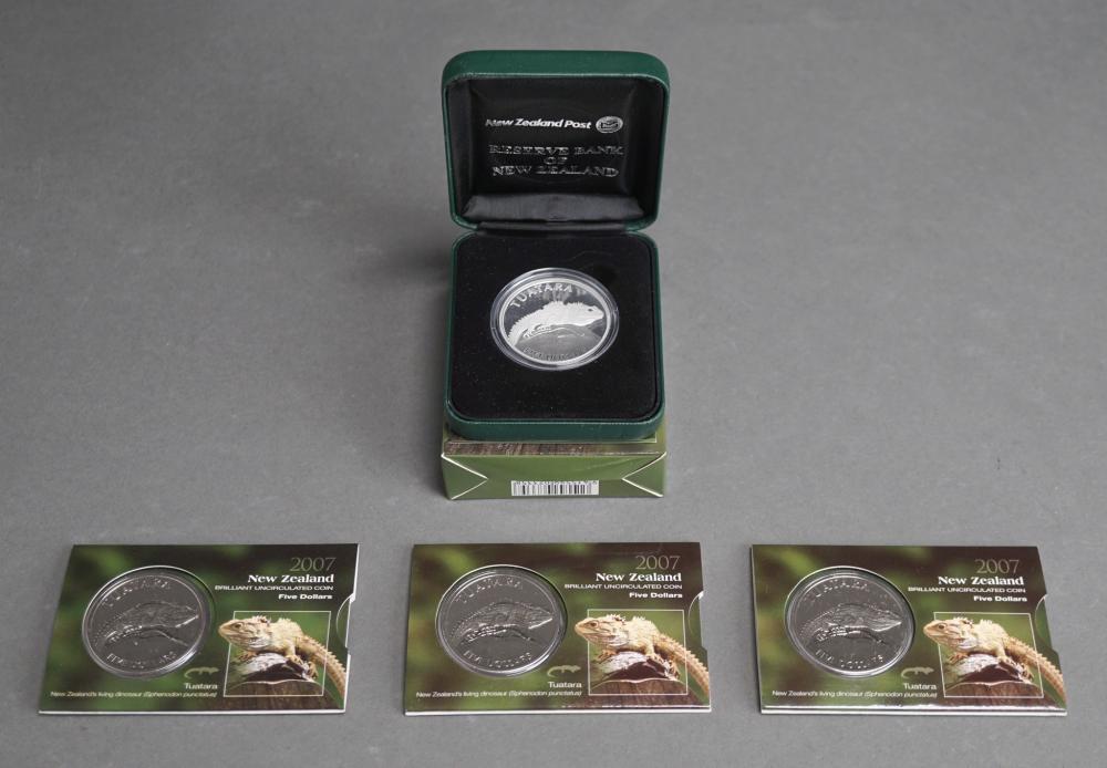 2007 NEW ZEALAND $5 FINE-SILVER