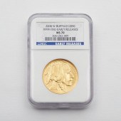 2008 GOLD BUFFALO $50 MS70 NGC