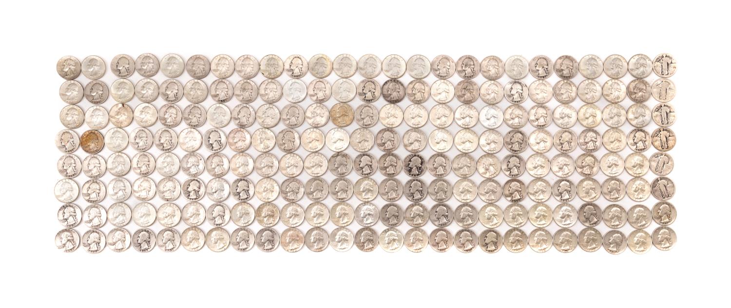 200PCS SILVER WASHINGTON &