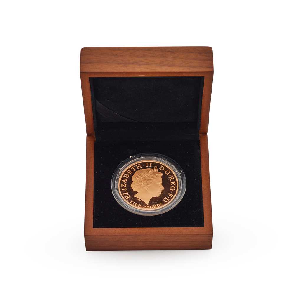 2010, EIIR 2010 OLYMPIAD £5 GOLD