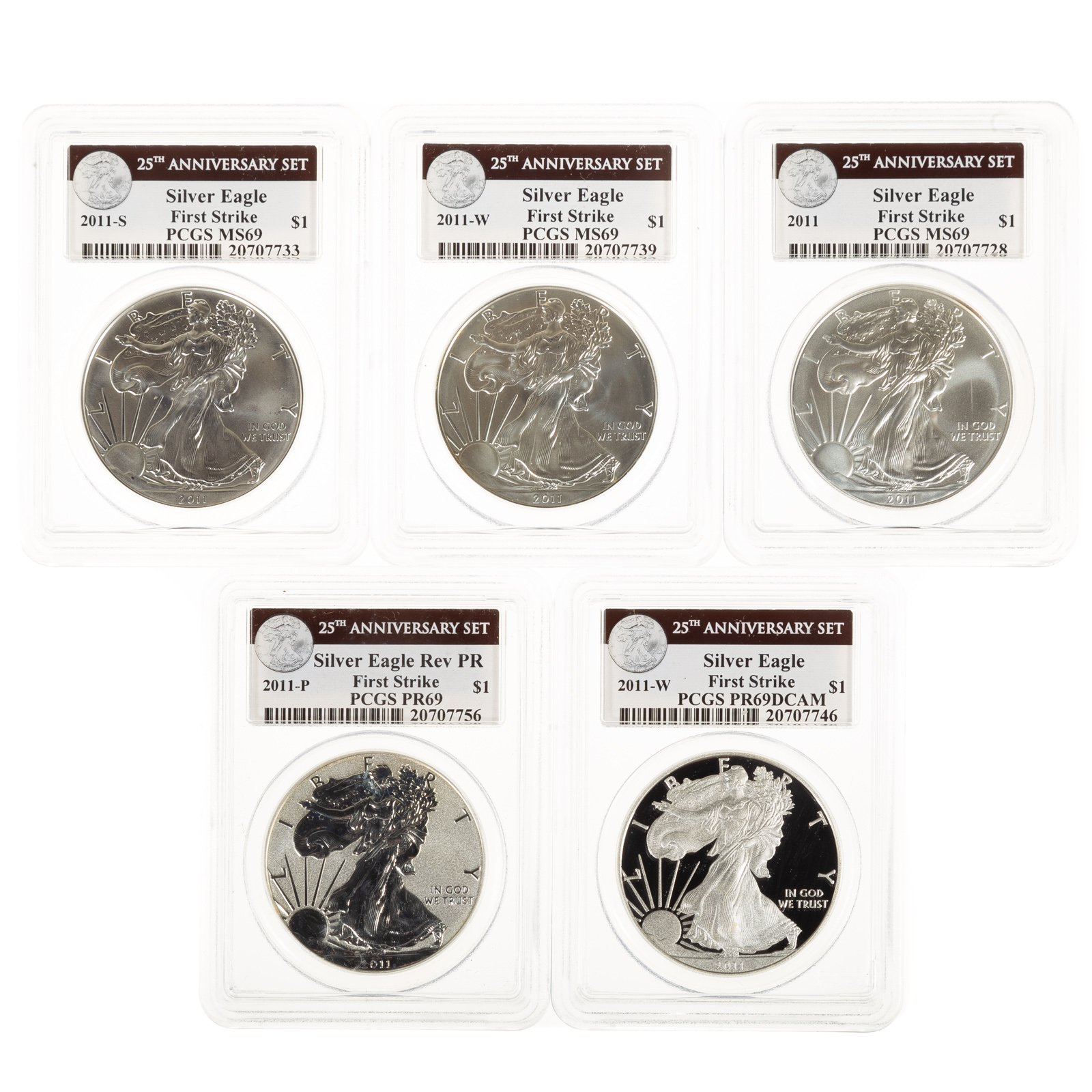2011 25TH ANNIVERSARY SILVER