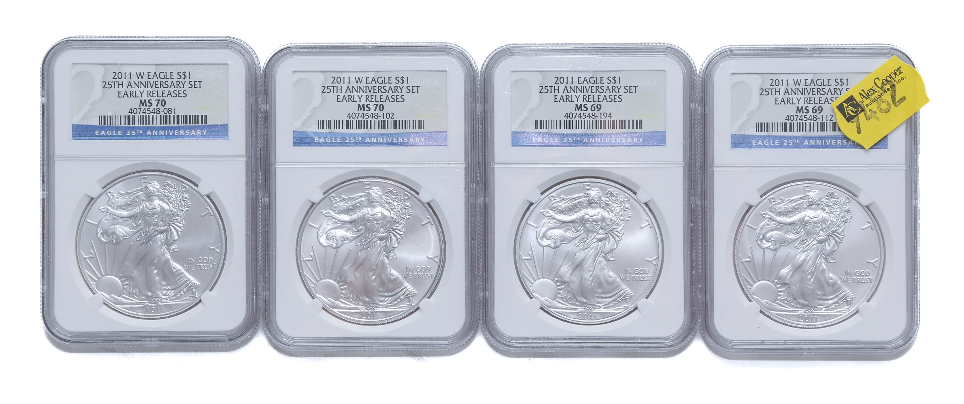 2011 W SILVER EAGLE 2-NGC 69 &