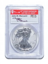 2012-S SILVER EAGLE PCGS REV P