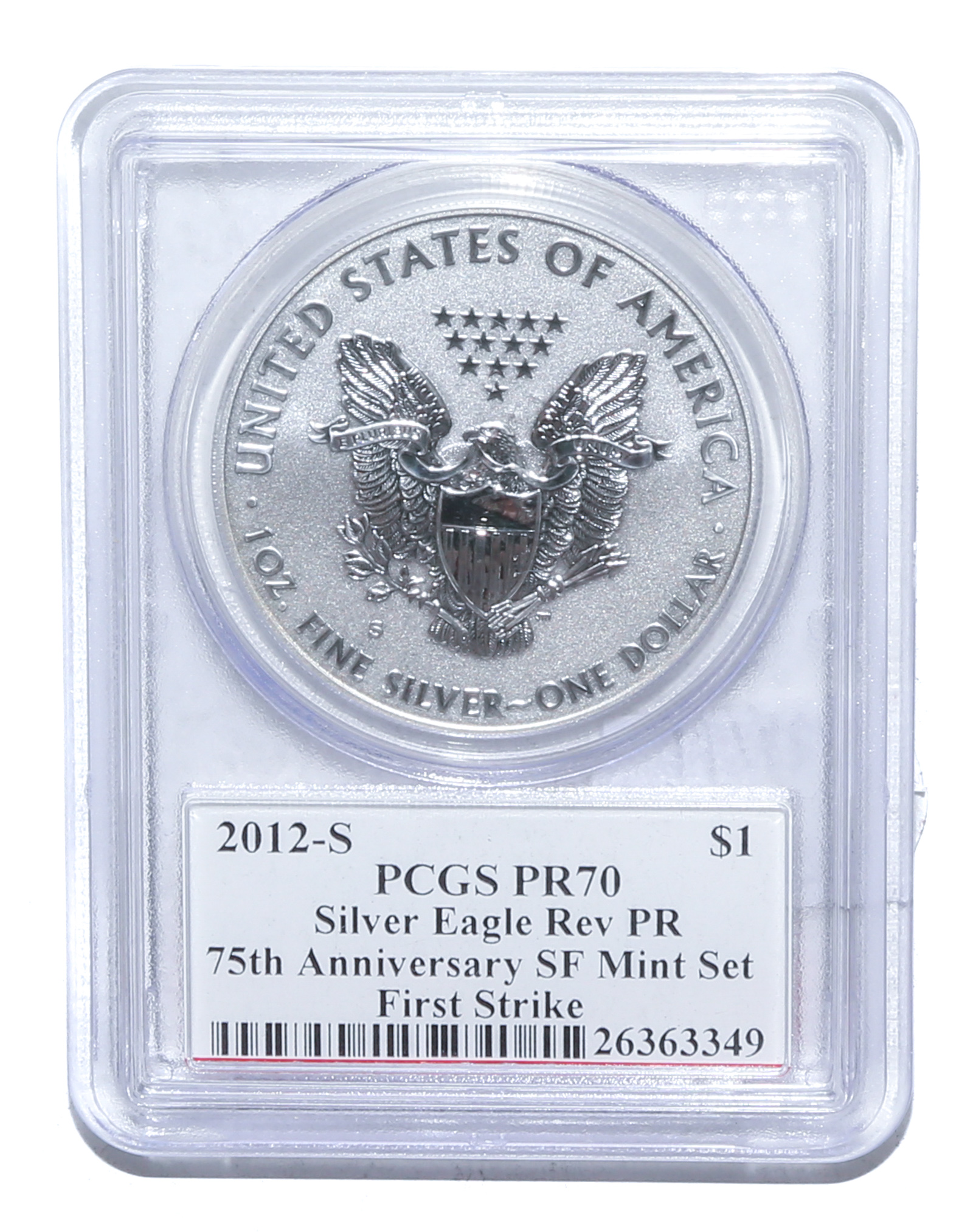 2012-S SILVER EAGLE REV PROOF