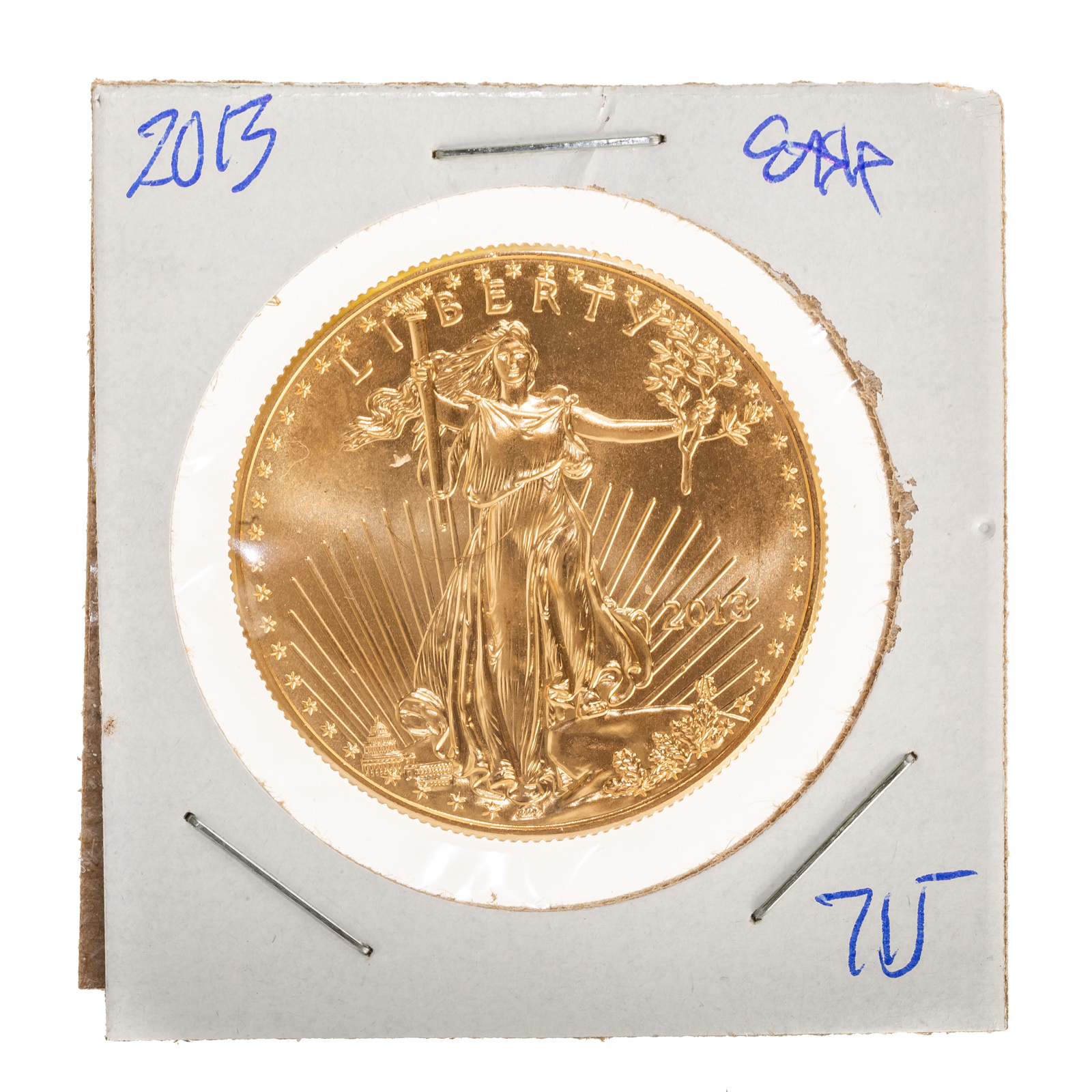 2013 1 OUNCE GOLD AMERICAN EAGLE .
