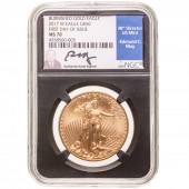 2017 W BURNISHED $50 GOLD EAGL