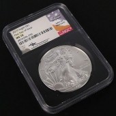 2019 $1 MS70 SILVER EAGLE DOLL