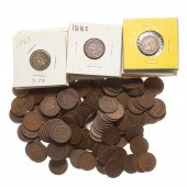 206 INDIAN CENTS LOOSE G-VF &