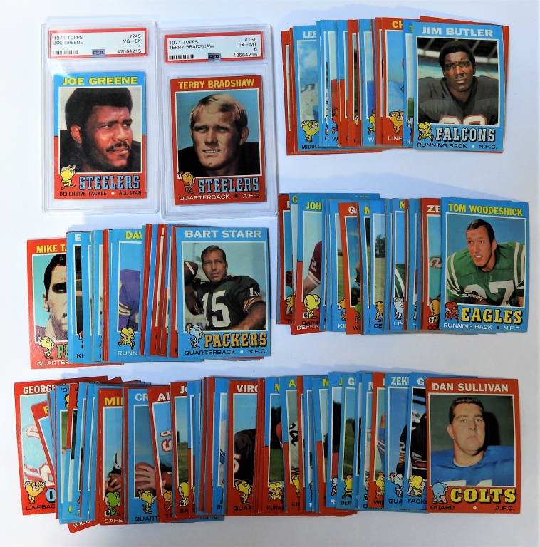 206PC 1971 TOPPS BASEBALL CARDS