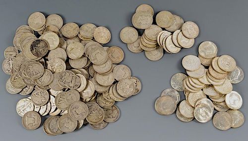 207 U. S. SILVER HALF-DOLLARS1st