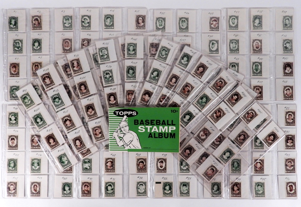 207PC 1961 TOPPS BASEBALL STAMP