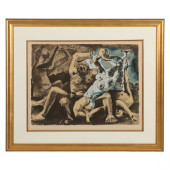20C. BACCHANALE II LITHOGRAPH