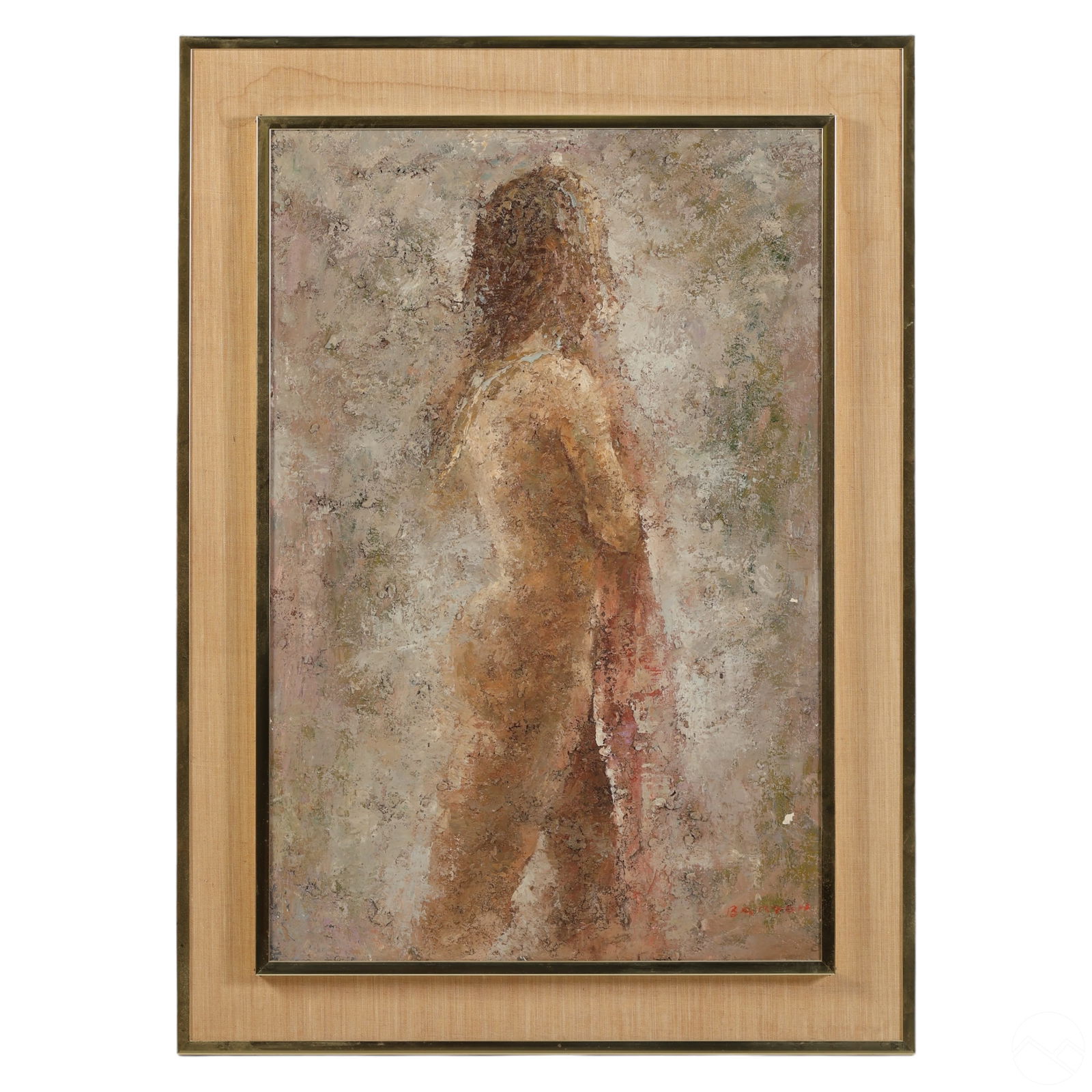 20C IMPASTO STANDING NUDE WOMAN