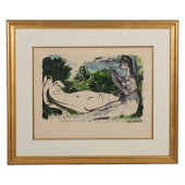 20C LA FLUTE DOUBLE LITHOGRAPH