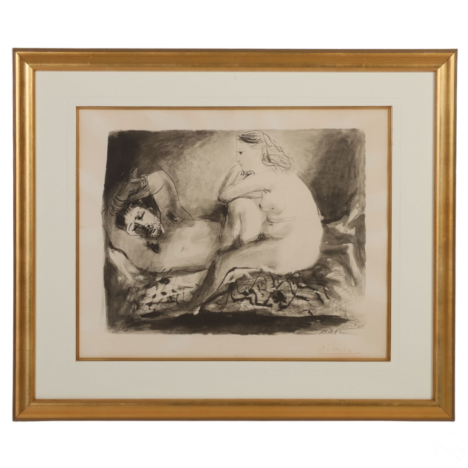 20C. SLEEPING MAN LITHOGRAPH