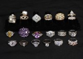 20PC ESTATE STERLING SILVER RI