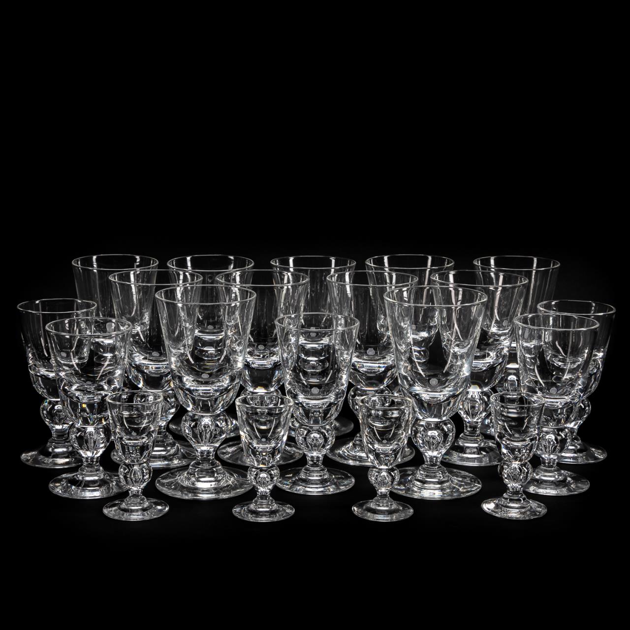 20PC STEUBEN CRYSTAL DRINKS SET